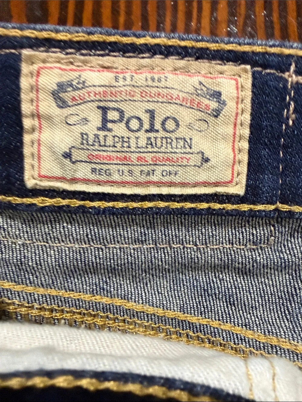 Ralph Lauren Tompkins Dark Blue Skinny Jeans size 31